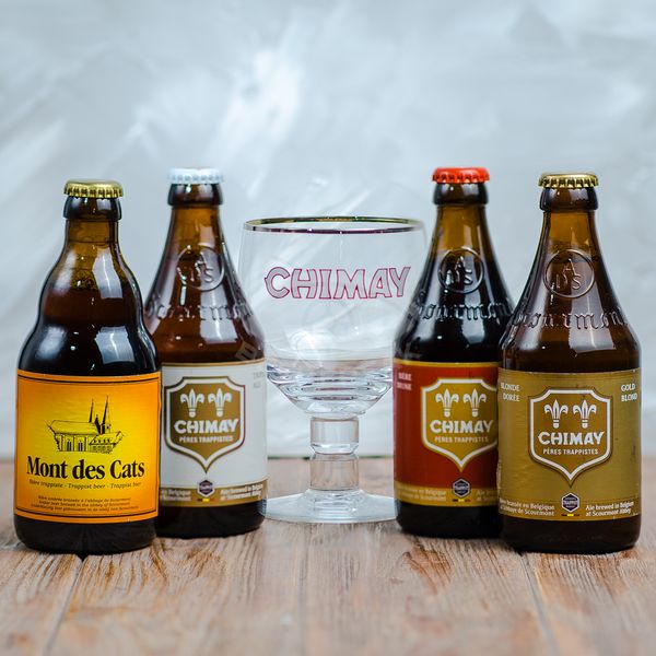 Chimay Trappist Beer Set + Glass