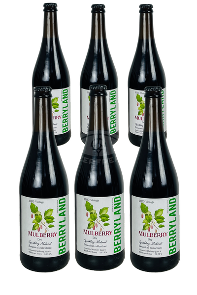 6 пляшок Mulberry Sparkling Melomel від Berryland