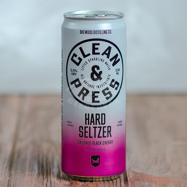 BrewDog Clean & Press Hard Seltzer Crushed Black Cherry
