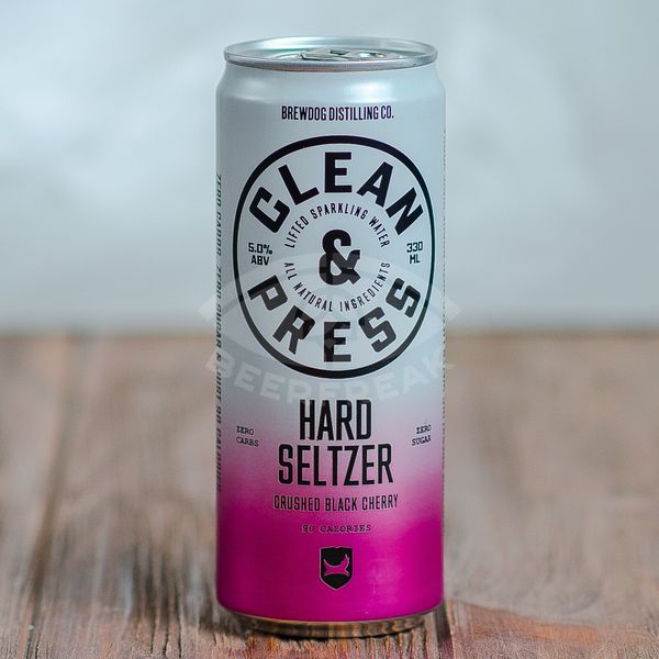 BrewDog Clean & Press Hard Seltzer Crushed Black Cherry