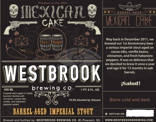 Westbrook Brewing Co. Maple Bourbon Mexican Cake (2018)