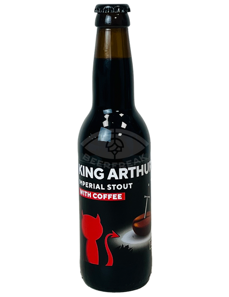 Red Cat King Arthur With Coffee