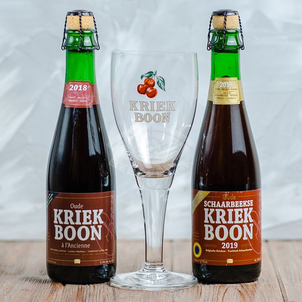 Boon Kriek + 2 пляшки, Подарункова упаковка