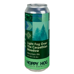 Hoppy Hog Family Brewery Light Fog Over The Carpathian Meadow