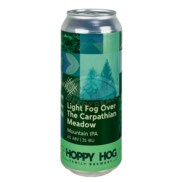 Hoppy Hog Family Brewery Light Fog Over The Carpathian Meadow