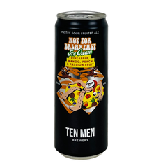 Ten Men Brewery NOT FOR BREAKFAST ICE CREAM: MANGO, PINEAPPLE, PEACH AND PASSION FRUIT