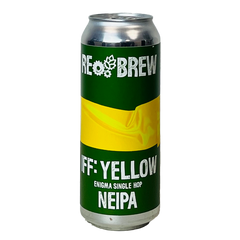 Rebrew IFF: Yellow. Enigma Single Hop NEIPA