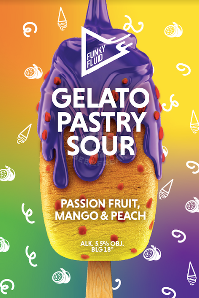 Funky Fluid Gelato: Passion Fruit, Mango & Peach