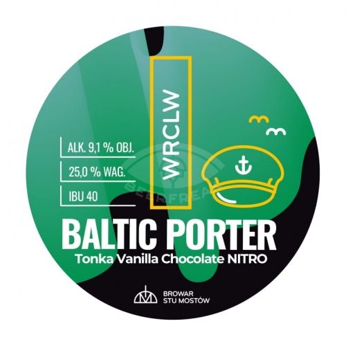 Browar Stu Mostów WRCLW Tonka, Vanilla and Chocolate Baltic Porter NITRO, 0.5 л